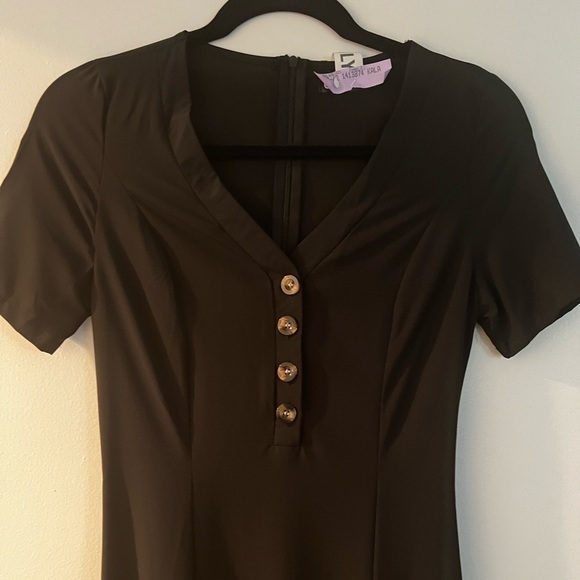 Black Midi Dress - Picture 2 of 7